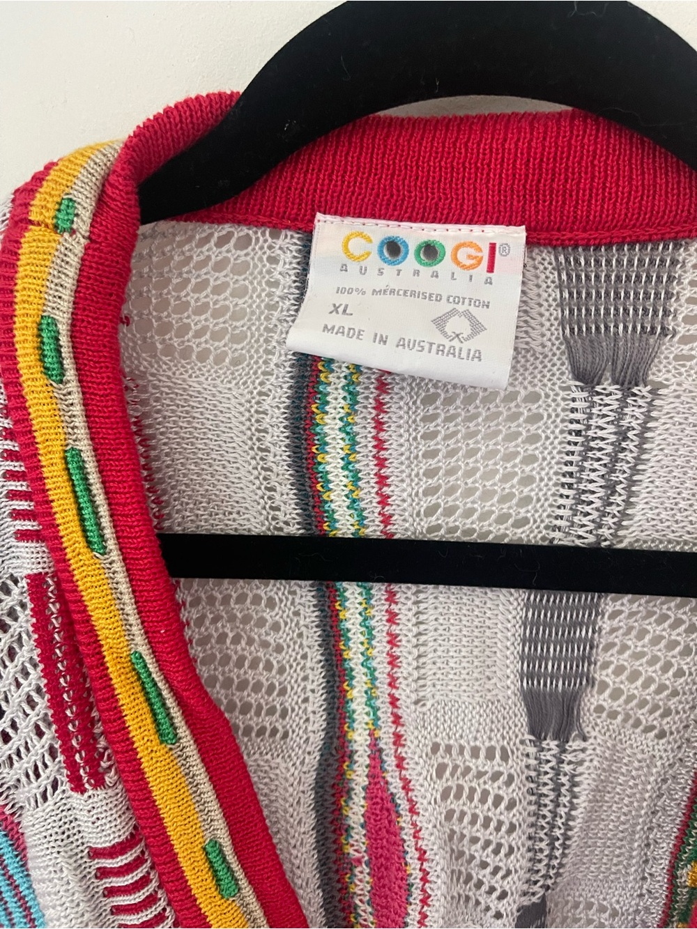 Vintage COOGI Multicolor Knit Sweater cardigan - Picture 4 of 4